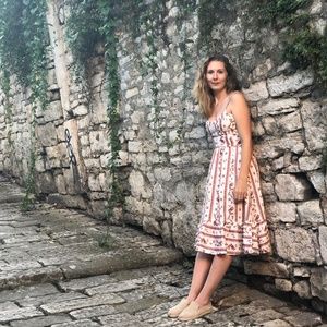 Reformation Maegan Linen Dress in Vienna